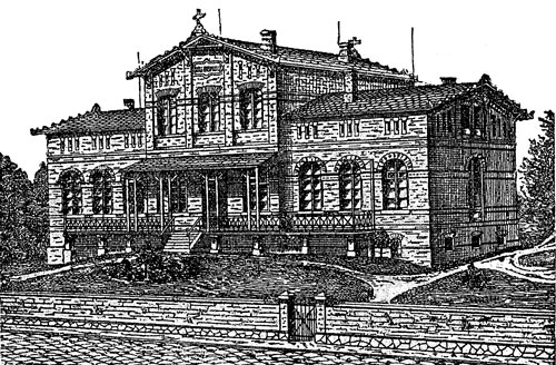 Zeichnung Anna-Hospital aus dem jahr 1895